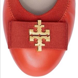 Tory Burch Sedgwick ballet flat poppy red 6.5